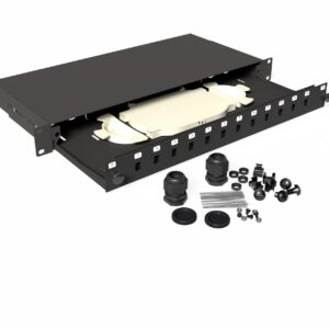 Tiroir optique 1U coulissant 12 ports SC Briticom ES1U1SCSXM12F