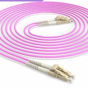 Jarretière fibre LC-LC OM4 duplex 3 m Briticom LCLCDXM4PRL3