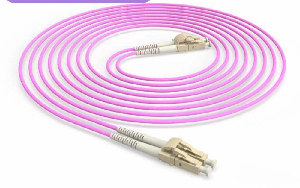 Jarretière fibre LC-LC OM4 duplex 3 m Briticom LCLCDXM4PRL3