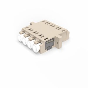 Adaptateur fibre LC/LC duplex OM4 violet Briticom LCUDXMMAPRL